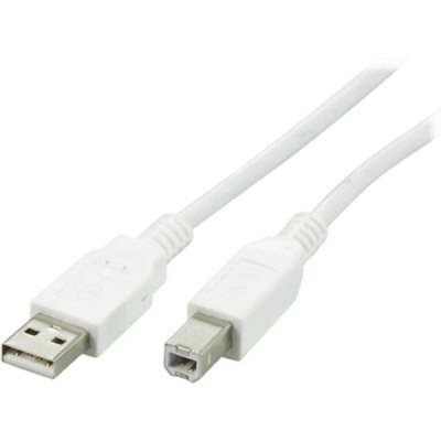 USB cable (A/B), 3m, white - 82216>