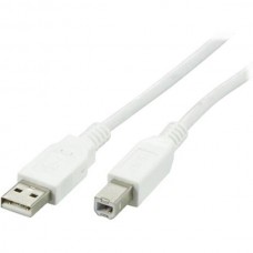 USB cable (A/B), 3m, white - 82216