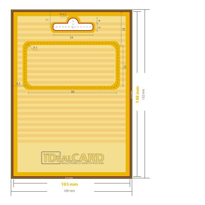 Support en carton avec carte en carton