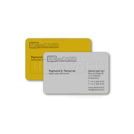 Cartes PVC argent/or